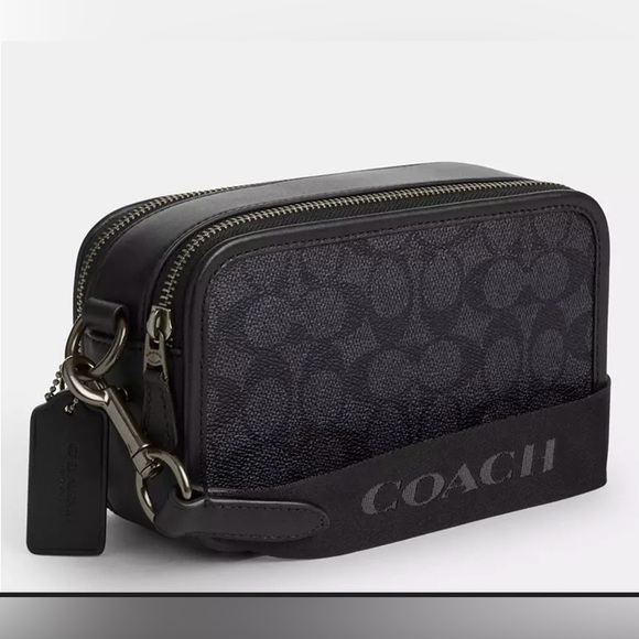 Coach Black and Gray Signature Crossbody Bag-NWOT! - Picture 7 of 8